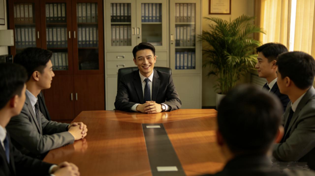 部门空降一新领导，三十出头，爱笑。第一次开会，他说：“大家别拘束，我这人很随和