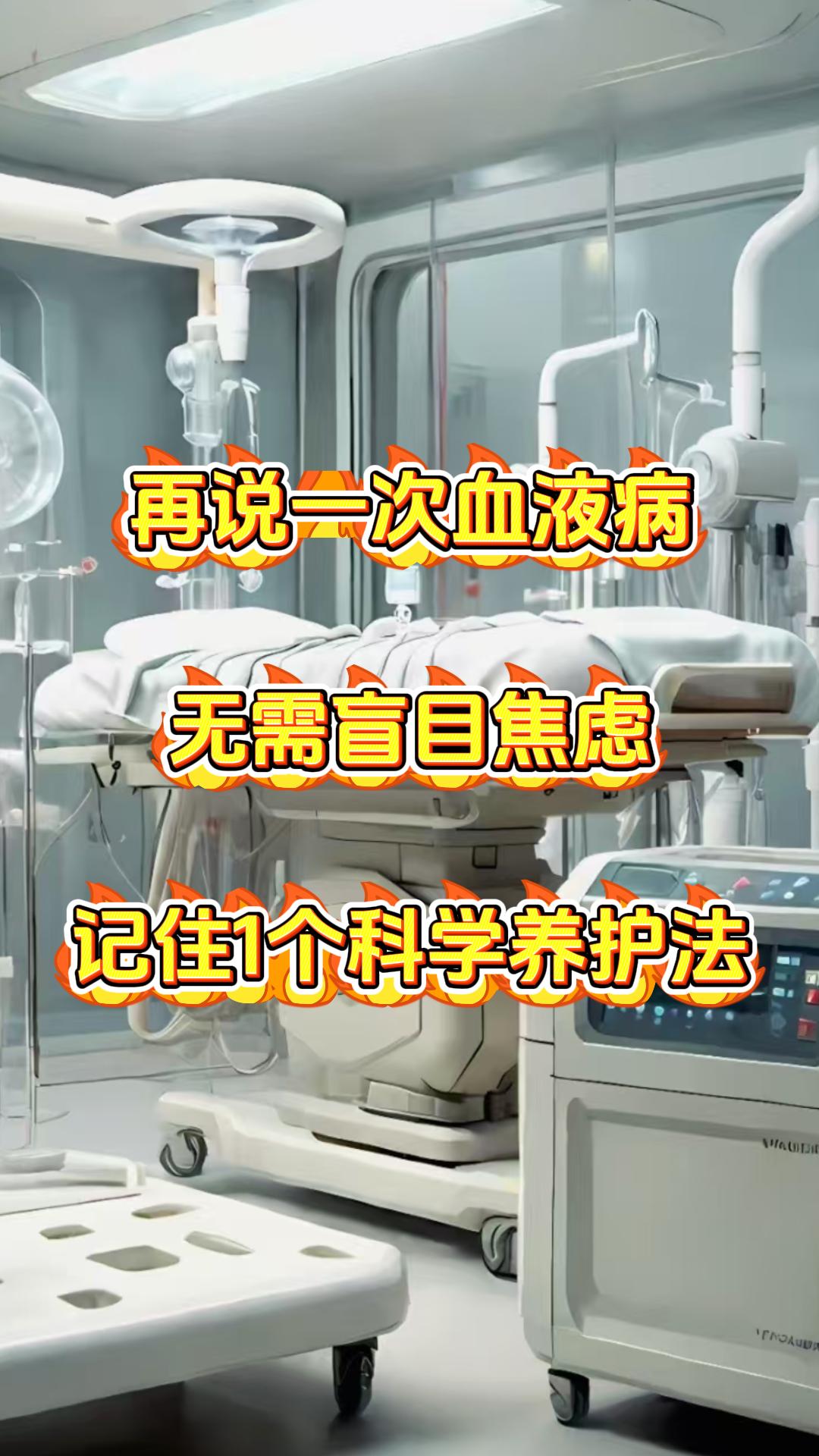 再说一次血液病无需盲目焦虑，记住1个科学养护法，人到中年，最担心的就是突然遭遇血