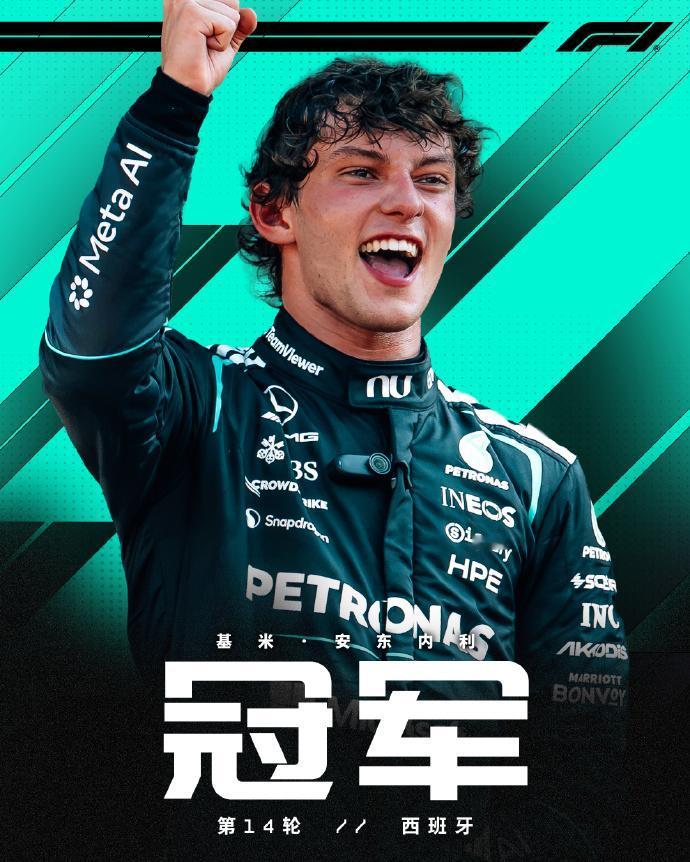 马德里，见证安东内利第八胜！🏆马德里环首胜，安东内利拿下2026西班牙大奖赛