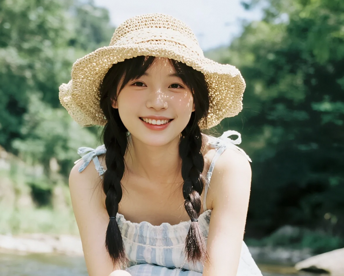 溪边笑容杀！热浪瞬间被击退