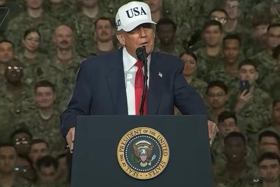 特朗普称蒸汽弹射优于电磁弹射。今天下午,特朗普在横须贺美军基地“乔治华盛顿”