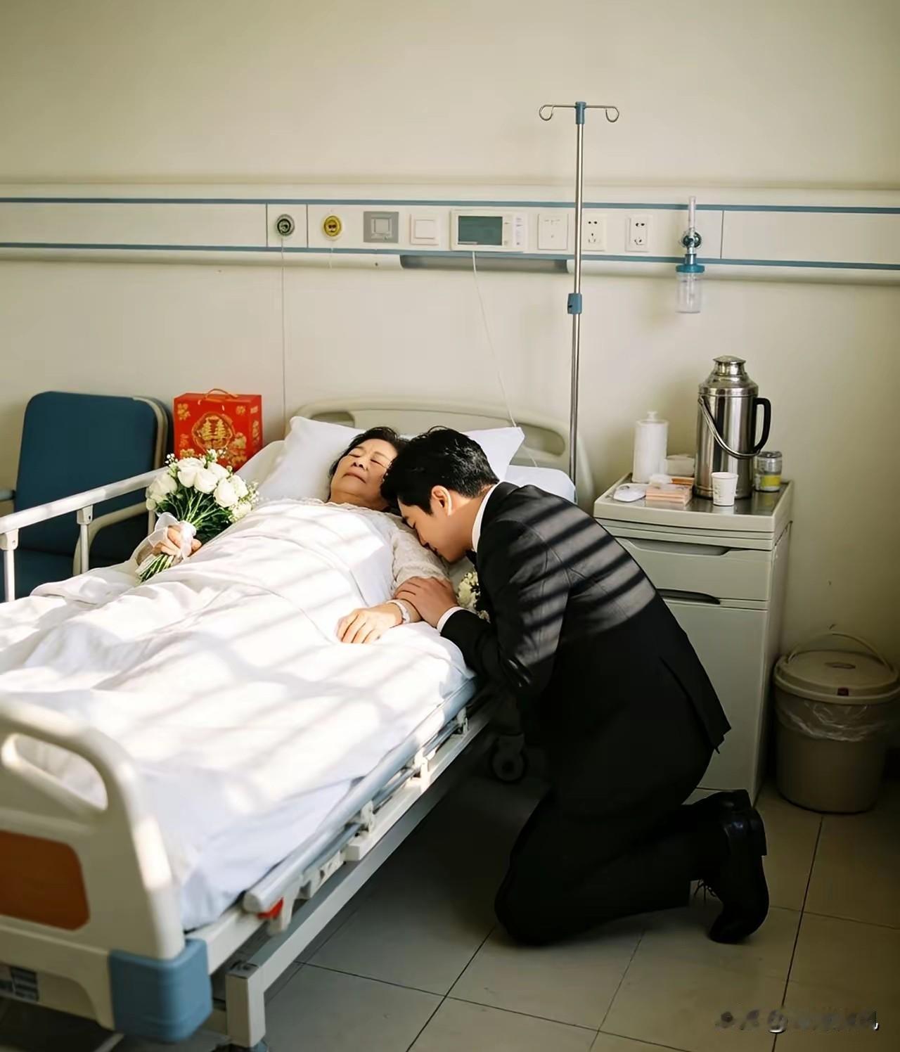 泪目！河南一男子今天结婚，一大早打扮得帅帅气气的，却没先去接新娘，反倒第一时间冲