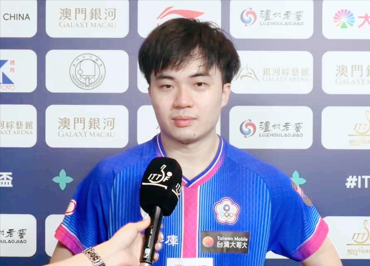 林昀儒4:1赢了温瑞博之后的采访，语气很狂呀！记者问：这是你们第一次大赛交手
