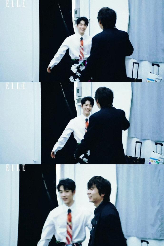 肖战花裤子肖战这次的裤子领带都比较大胆，不过好爱这个裤子今夕是何年啊