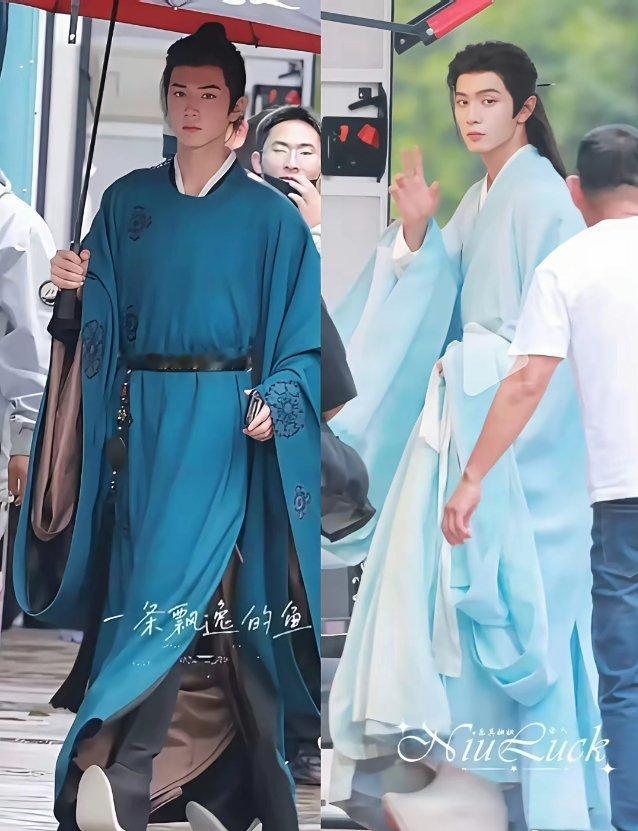 陈哲远的白色增高鞋目测至少十厘米，我在想这么高真的不会崴脚吗？他官方身高180