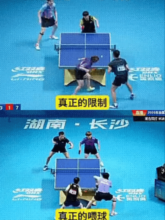 屡次靠孙颖莎飞扑补位救球，半年时间因为混双男搭档永远只打中性球导致女...
