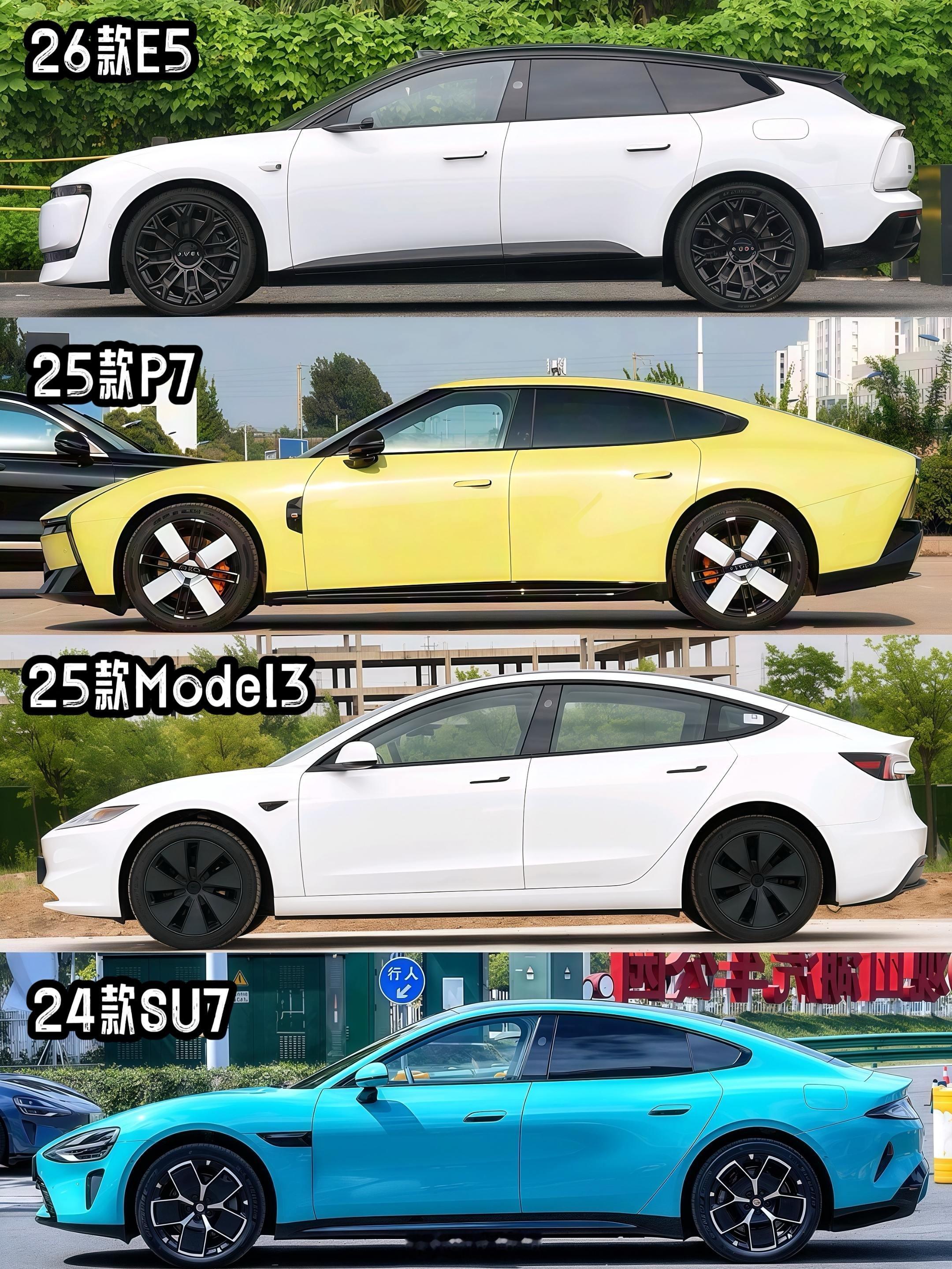 放到此刻，来让大家四选一：选AudiE5的一定是奥迪死忠粉了，就是打死不选择新