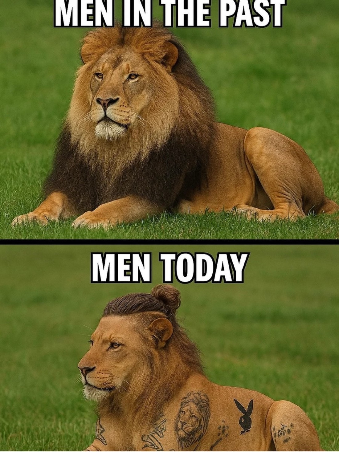 以前的男人VS现在的男人，有点道理[捂眼睛][捂眼睛]​​​