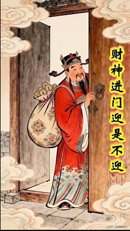 天门开，地门开，扫除障碍好运来，福禄双喜财神到，金榜题名放光彩。