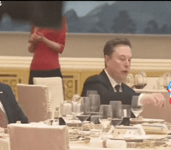 马斯克咋这么调皮，访问中方带着自己儿子入场时，他看起来还是挺稳重的，儿子在一旁蹦