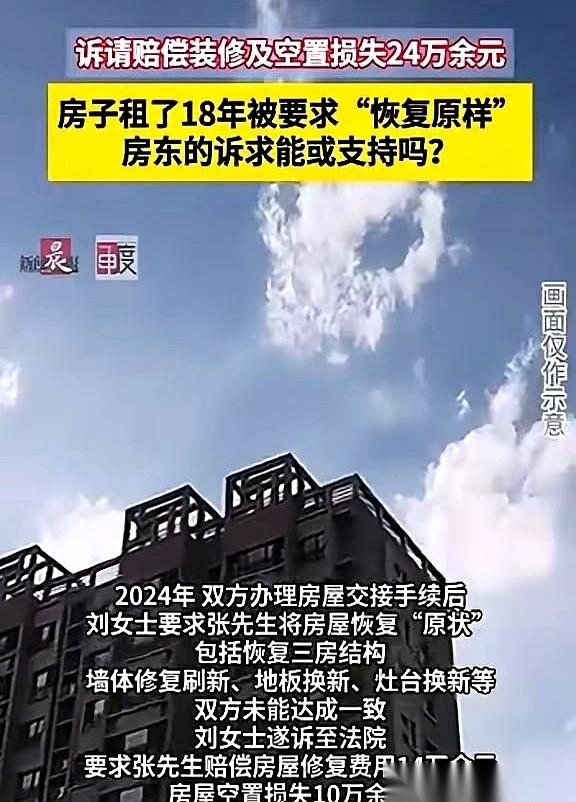 18年！整整18年！上海一哥们退租，房东大姐反手甩出一张24万的索赔单！好家