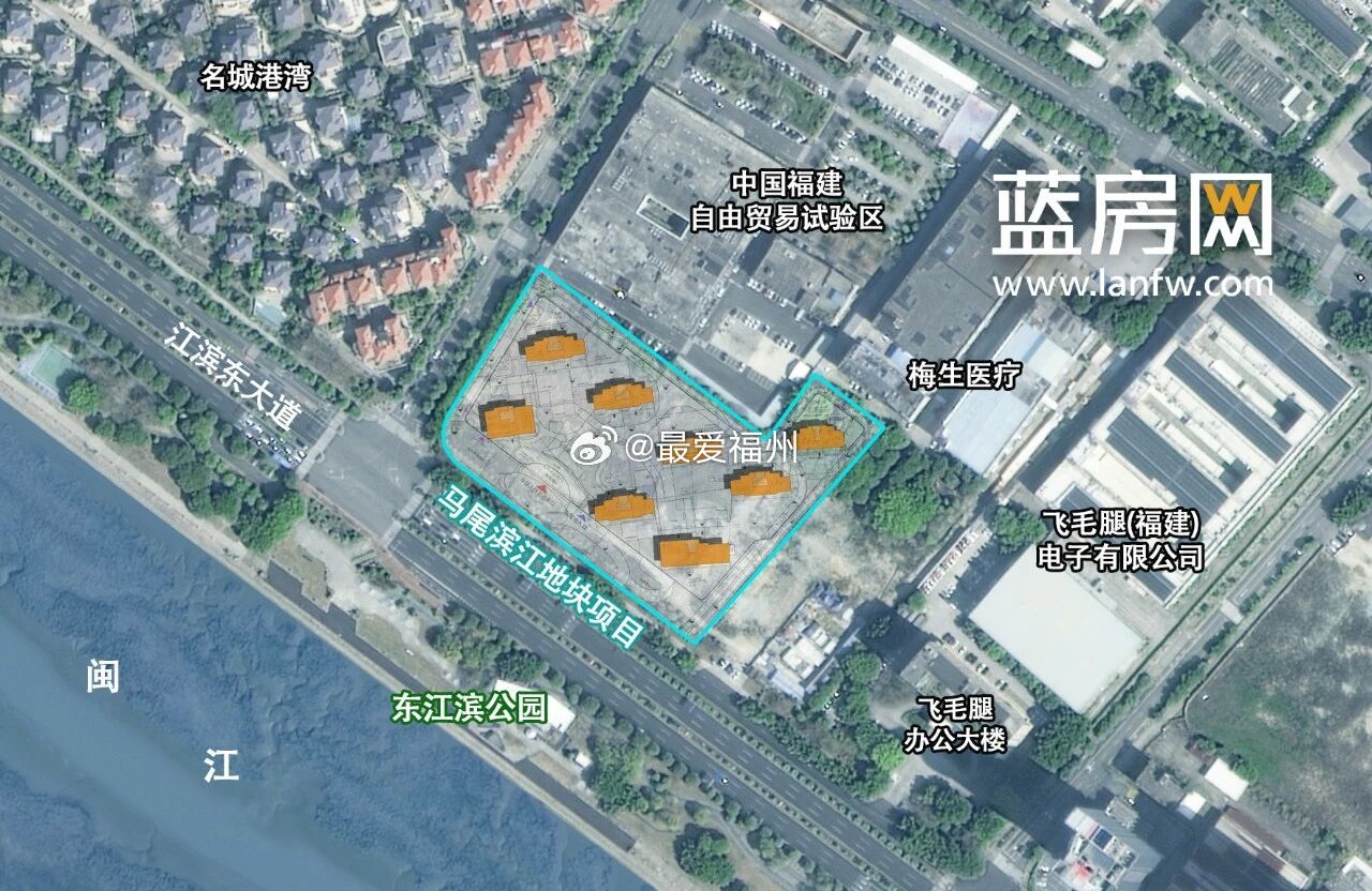 大型国企海南控股马尾东江滨地块规划方案释出项目设计为“抬板式”住宅小区打造马尾