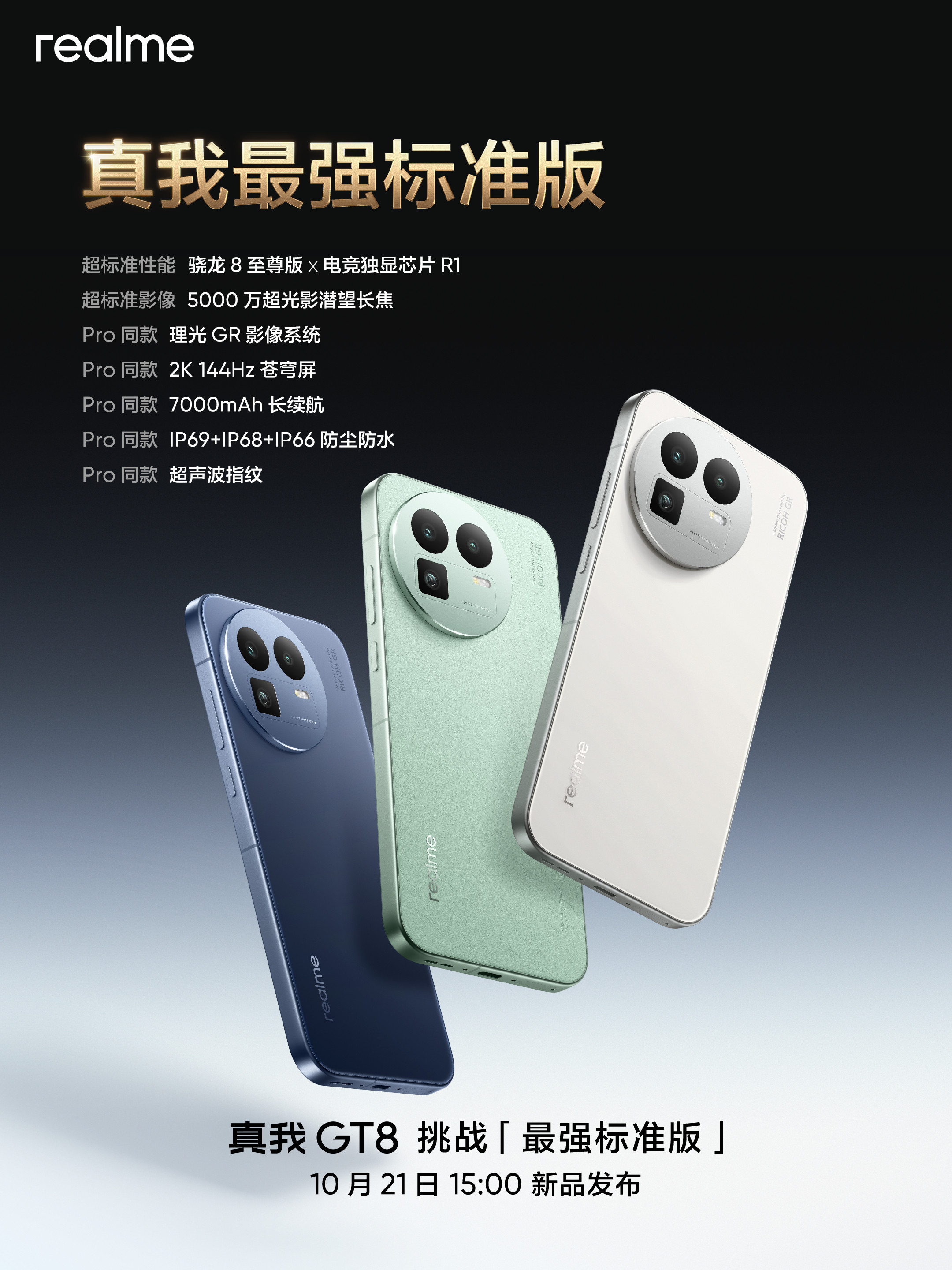 真我GT8这个配置…[doge][doge]大家别买Pro了，标准版的配置都是