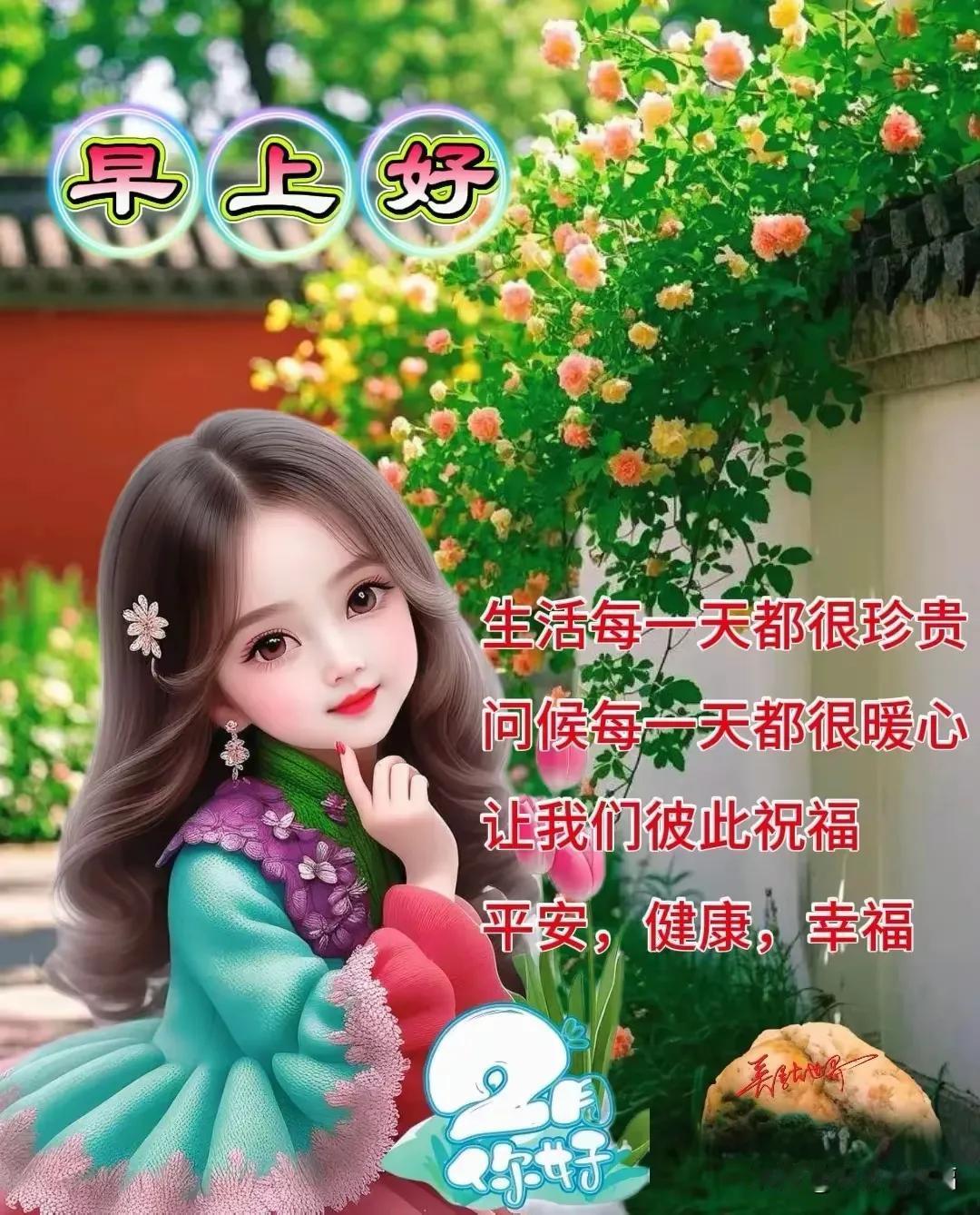 早安好！愿每一天都珍贵，每一天都暖心。🌸💕