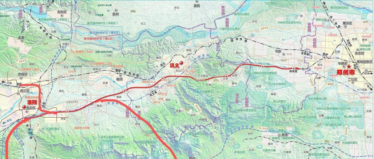 发现洛阳网友对郑巩洛和机登洛城际铁路兴趣很高，自己民间都开始规划两条城际铁路走向