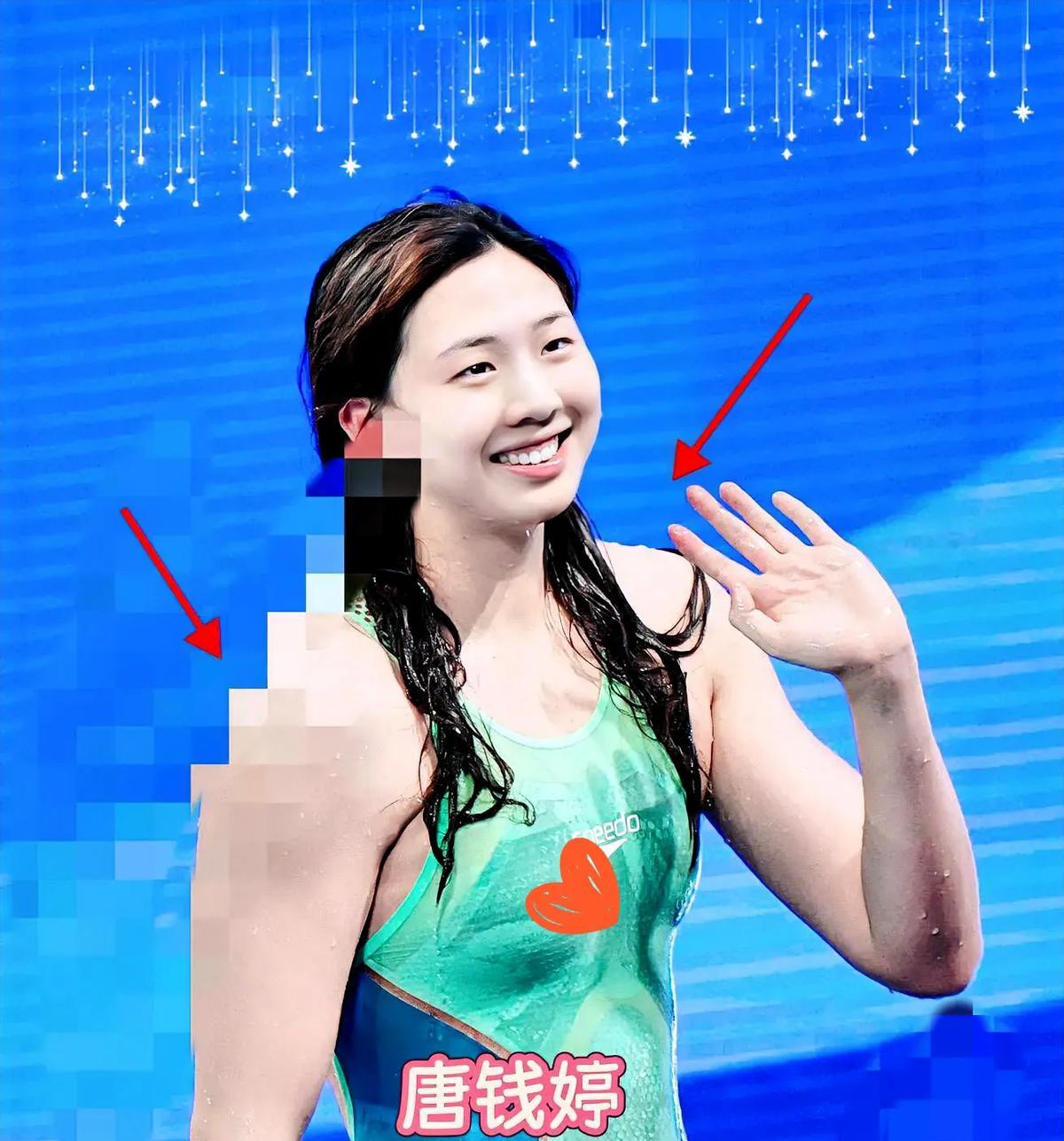 最后5米，冠军就溜了0.45秒，19岁的唐钱婷把泪按回眼眶。前90米她飙得比