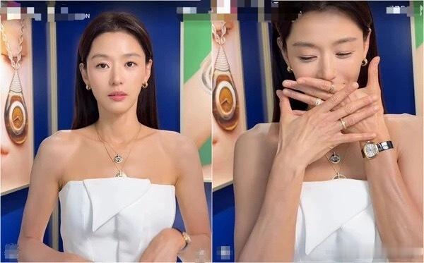 全智贤手背皱纹全智贤手背能看出年龄了全智贤亮相奢侈品牌活动，面部保养得宜肌肤紧