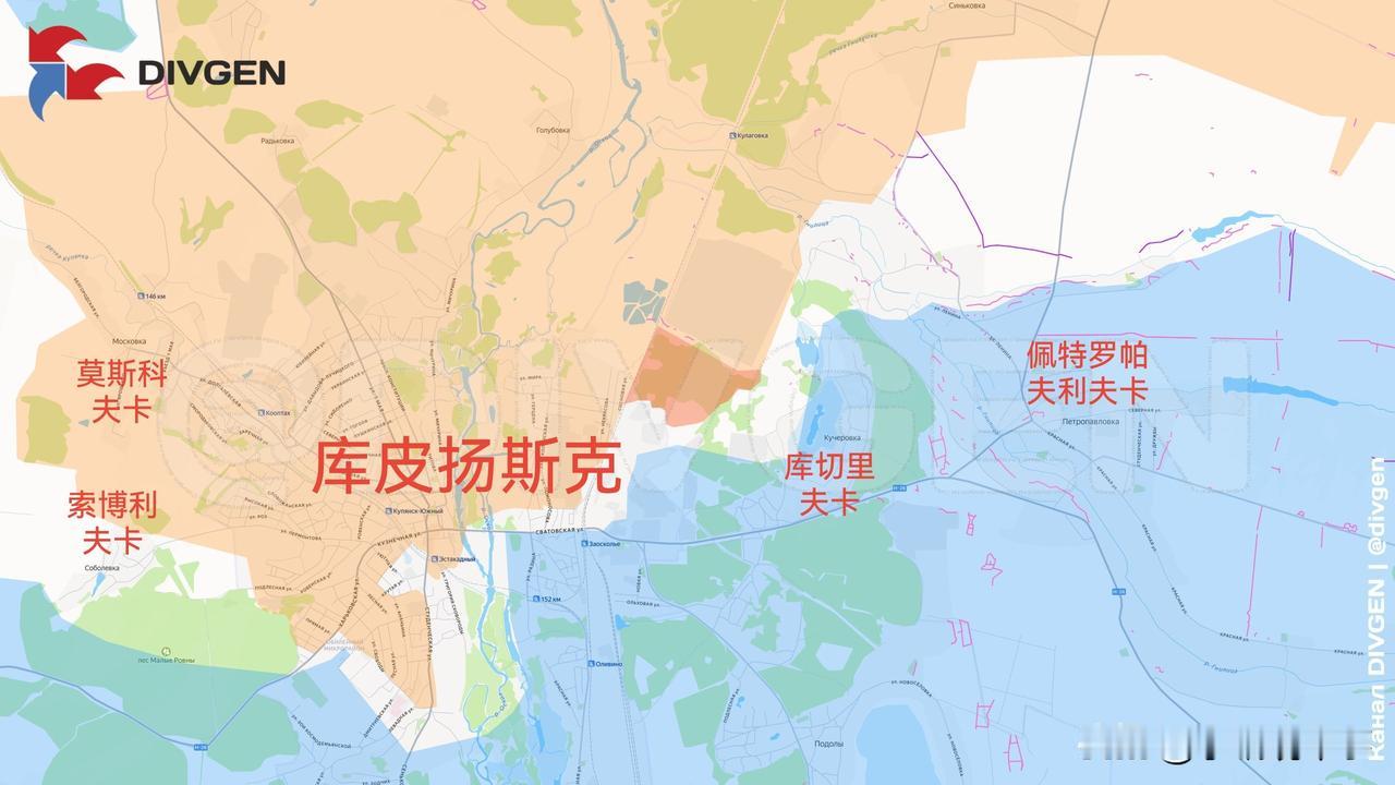 11月6日箭头社更新俄乌战报：图一、图二：俄军占领了库皮扬斯克市东北部取得了