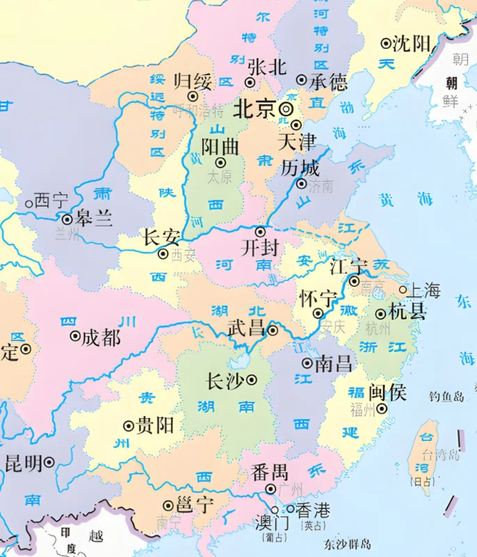 1926年，好多省会的名字和现在不一样