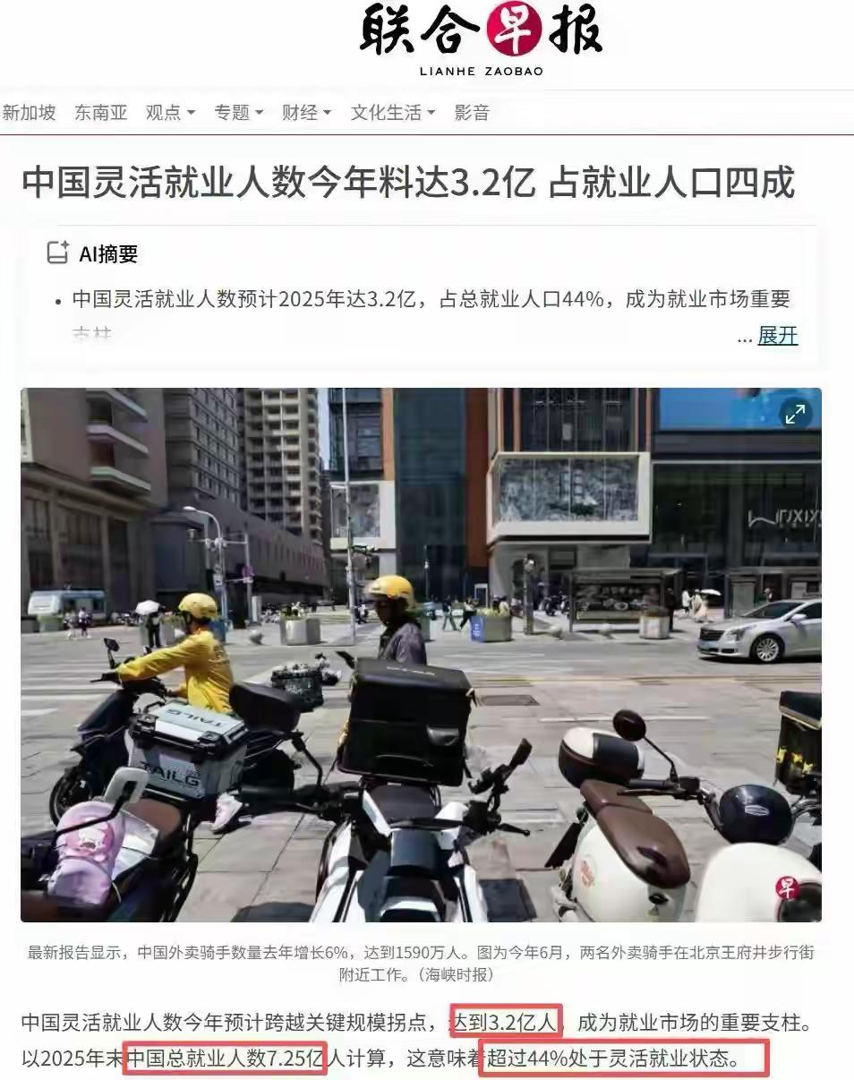 这几天都在说3亿多灵活就业人数的话题，我听到一个观点觉得挺让人担忧的。他说灵
