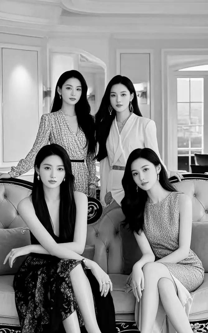 你们发现没有，美女如果是那种风尘气浓厚的，黑白照片比彩色照片更耐看。如图。反之
