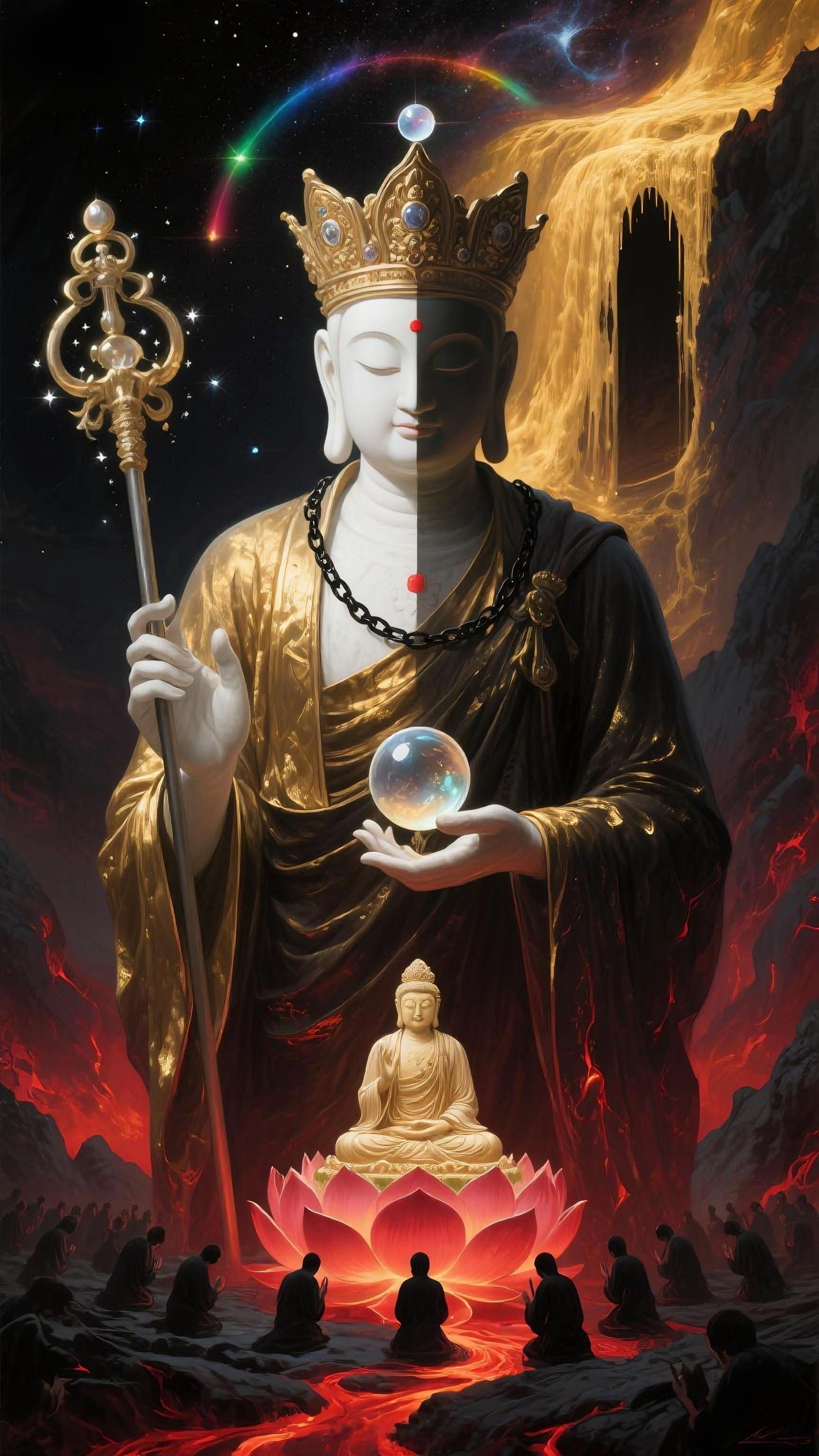 遇见地藏王菩萨，刷到即是福运来到，地狱不空，誓不成佛。祈愿护佑随喜礼赞的朋友