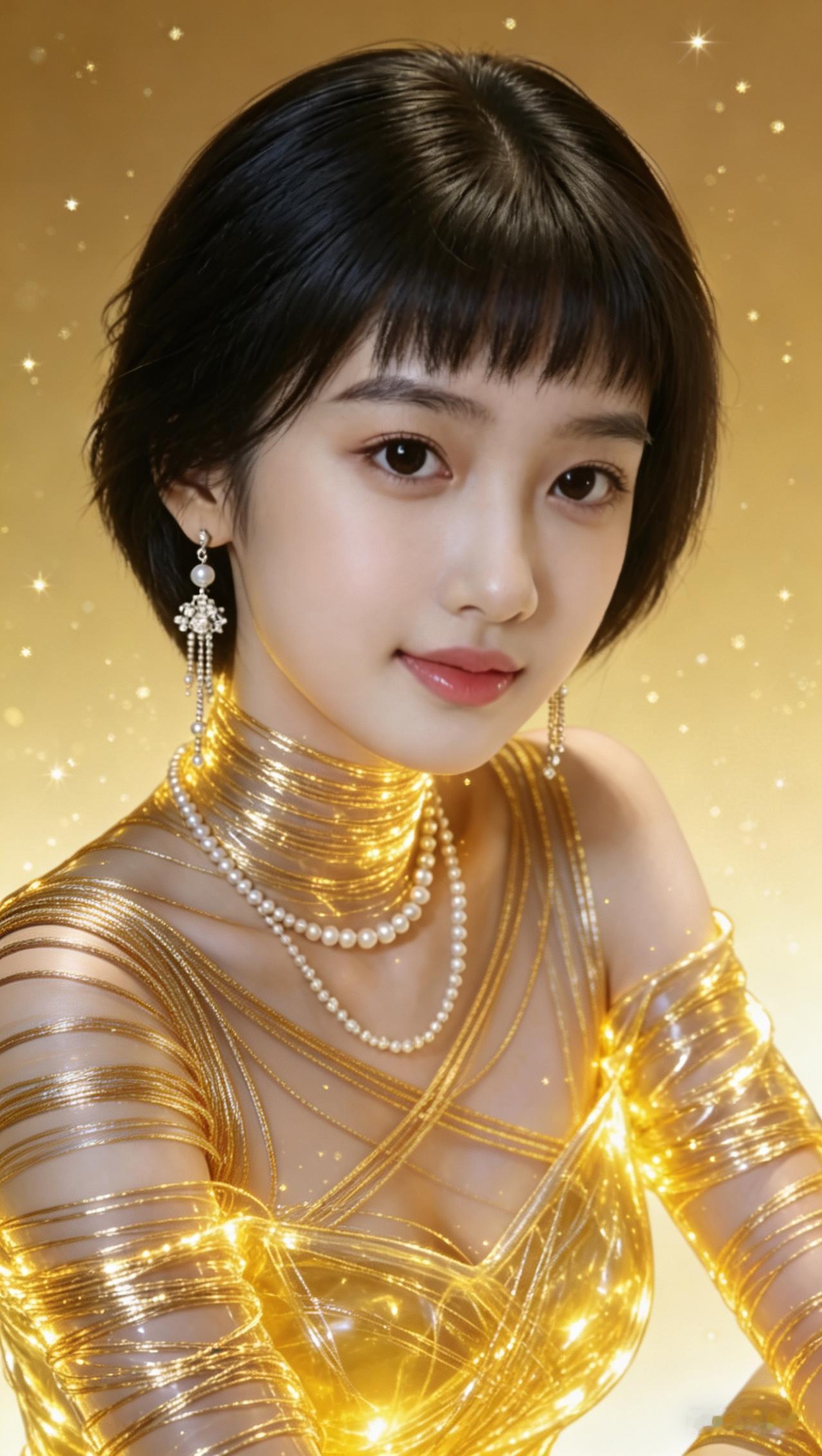 华美金丝层层缠绕包裹身躯，纹路错落有致，金属光泽细腻亮眼，每一处缠绕肌理清晰分明