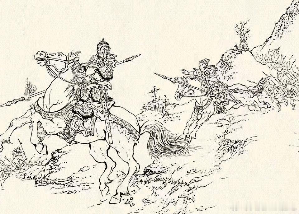 三国孔明初出茅庐，布下陷阱要火烧夏侯惇，赵云诈败，刘备诱敌，被一人看穿，在孔明
