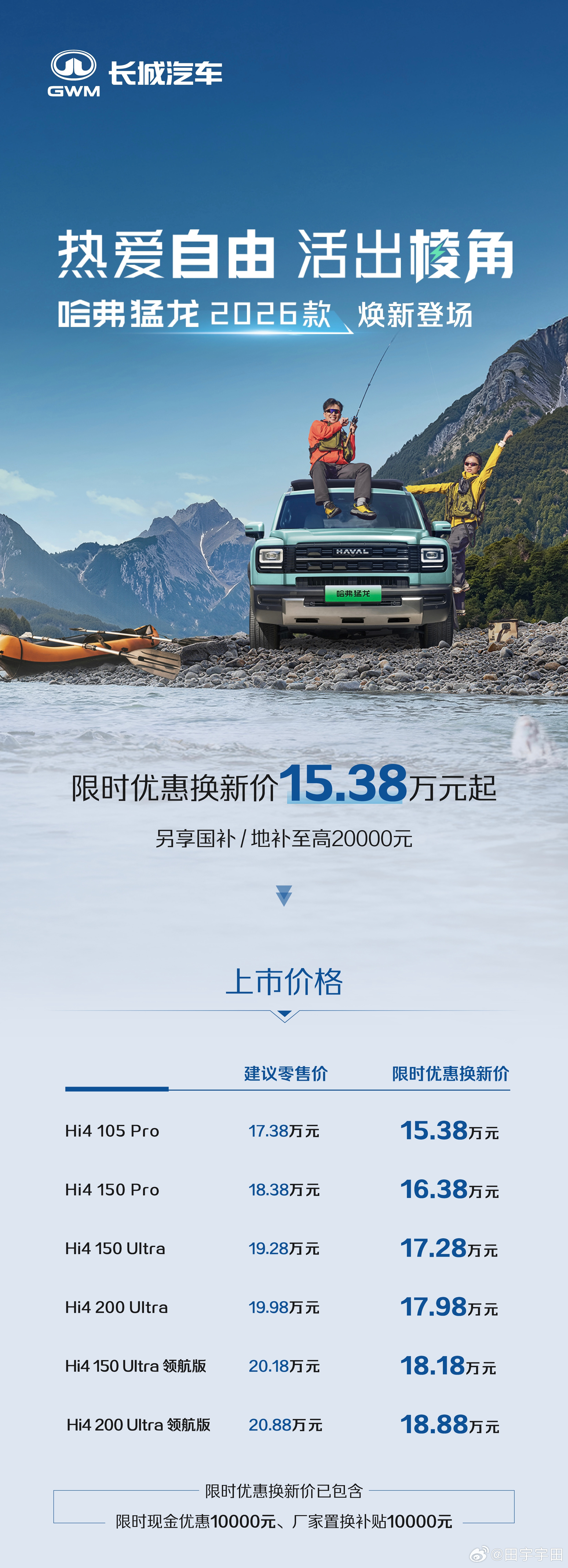 新车上市都要算好日子今晚两台同一天8.19肯定黄历不错一台是有越野能力的硬派SU