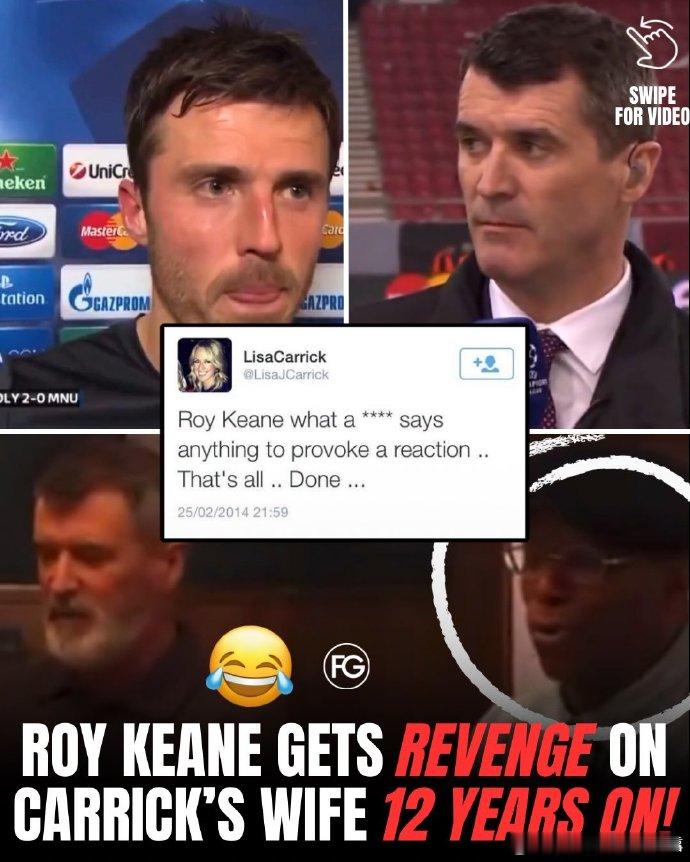 【整活被拒】邮报爆料，天空体育希望曼联主帅卡里克在曼市德比赛前和罗伊·基恩连线。