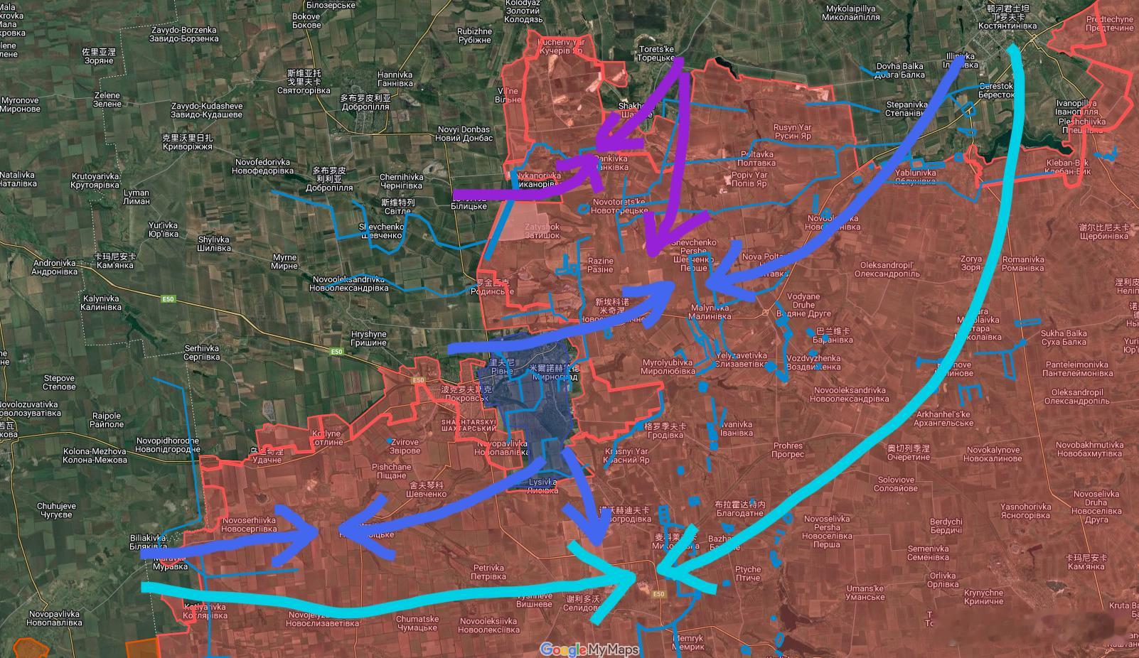 小黄鹅们准备哭吧！谁包围谁你们看不明白吗？紫色是蟋蟀的主力部队，正在歼灭51集和