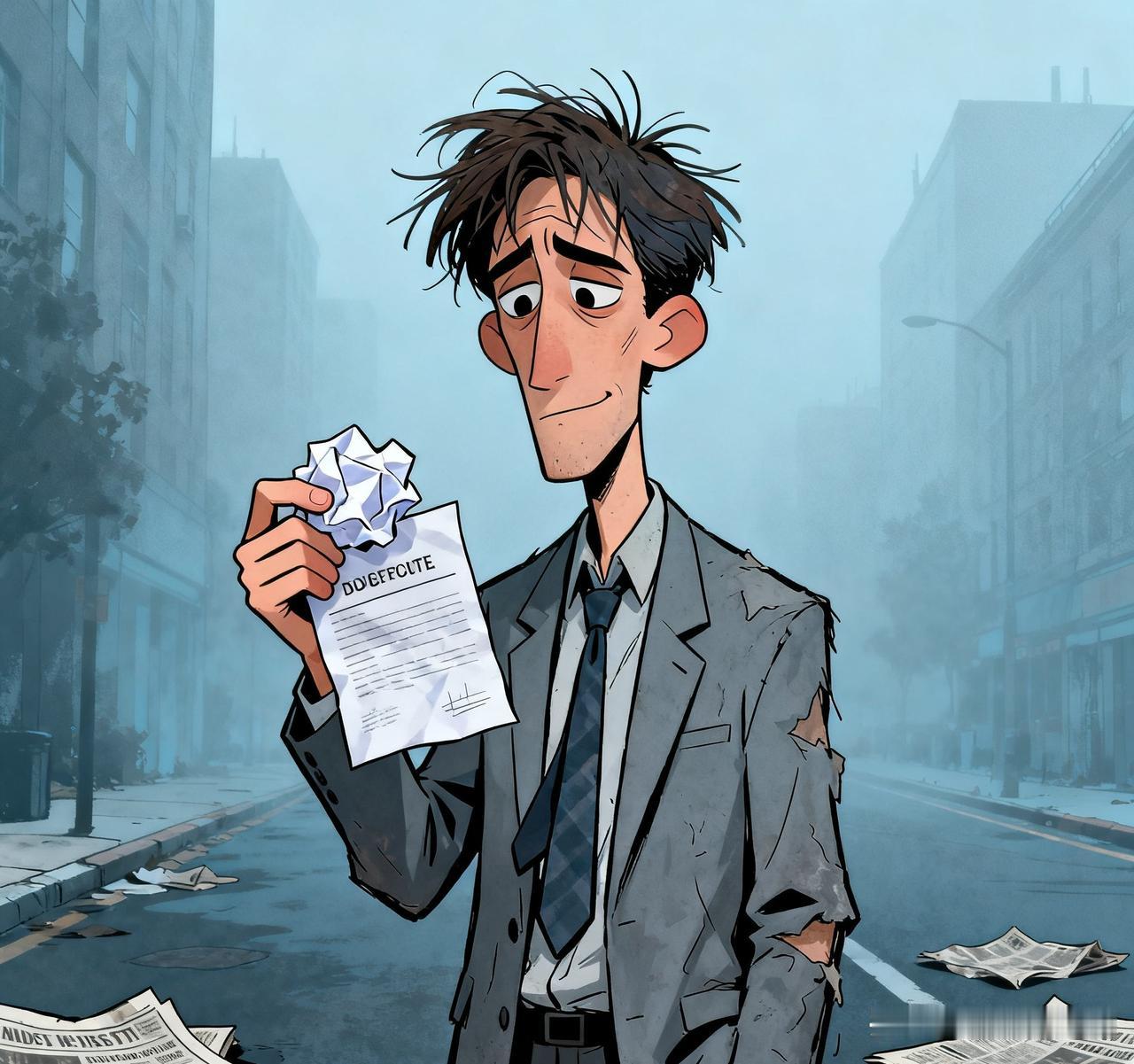 一位失业的人说：“千万不要在家闲着，没工作、没事干，也千万别躺平。躺下容易，再想