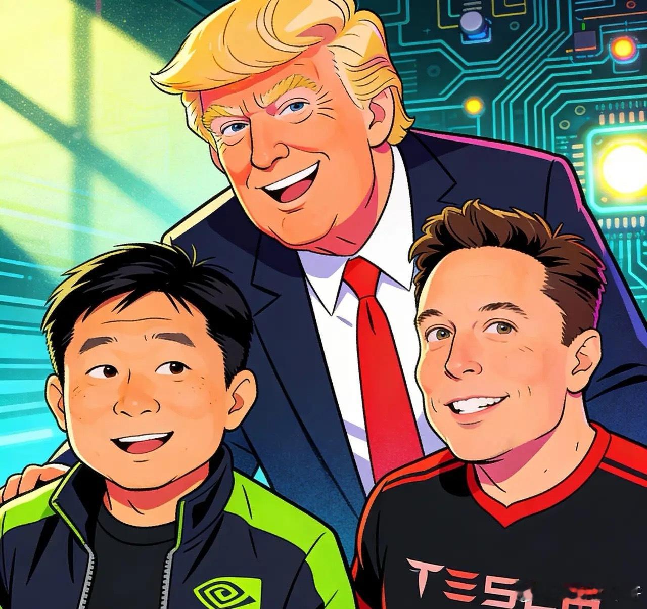 整个中美的股市这两年基本上就是在被三个男人控制着节奏：1.美国总统：特朗普，股市