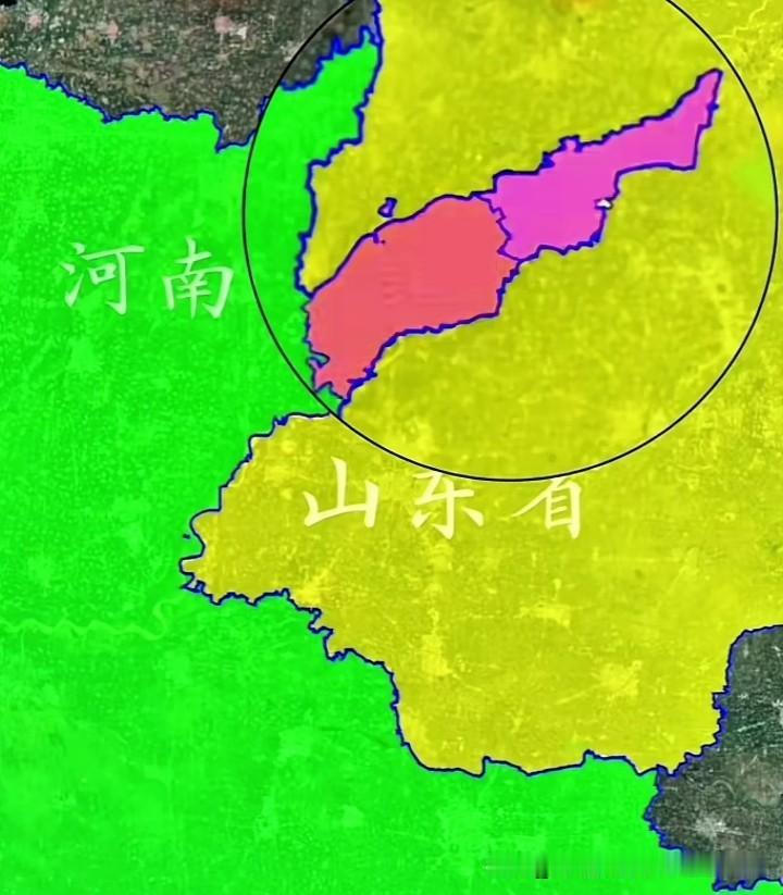 深入到山东腹地的范县、台前县为啥子划归河南省的原因。范县、台前县归属河南，