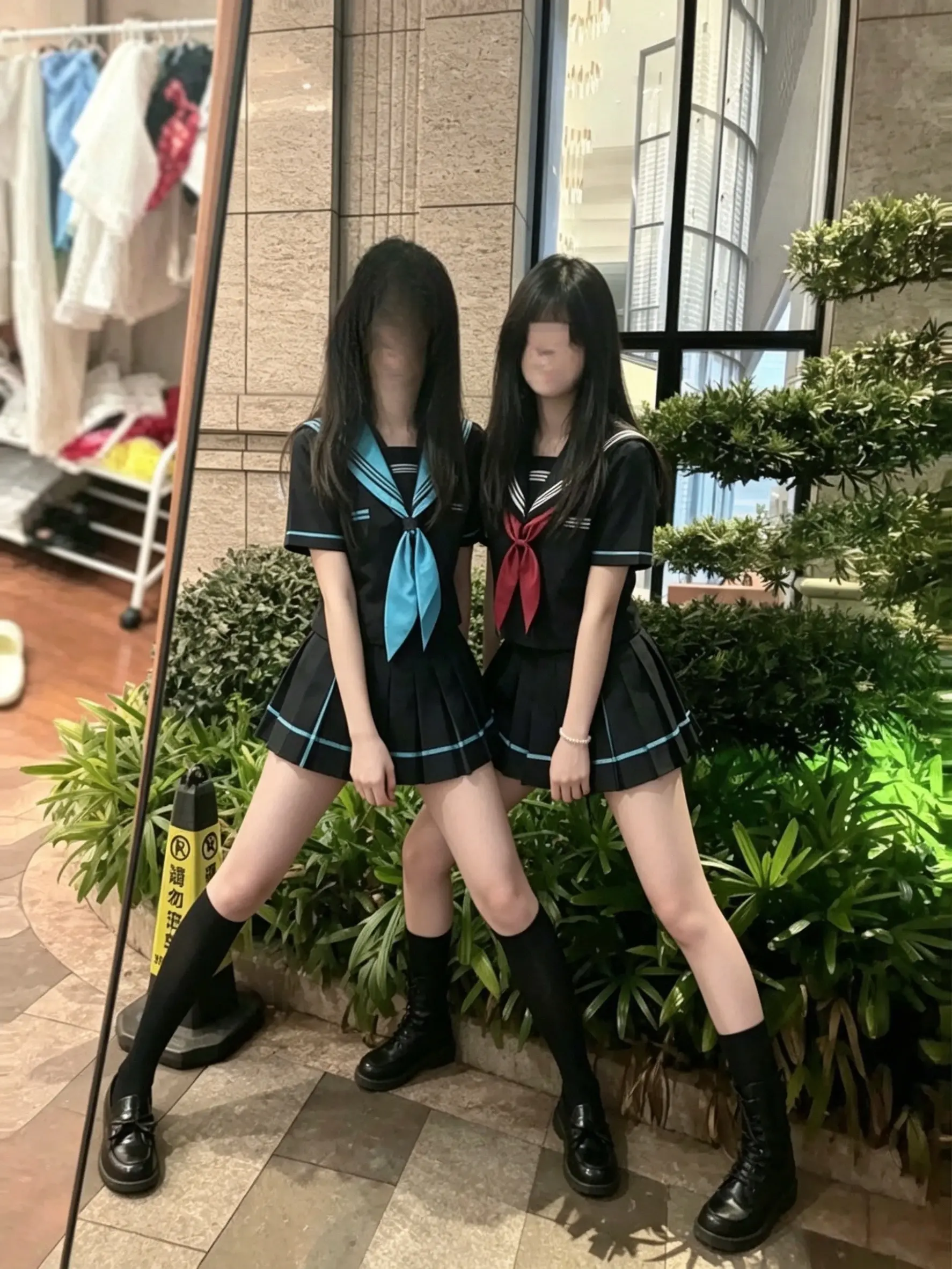 jk双子星 姐妹jk穿搭分享 闺蜜jk穿搭 闺蜜jk装