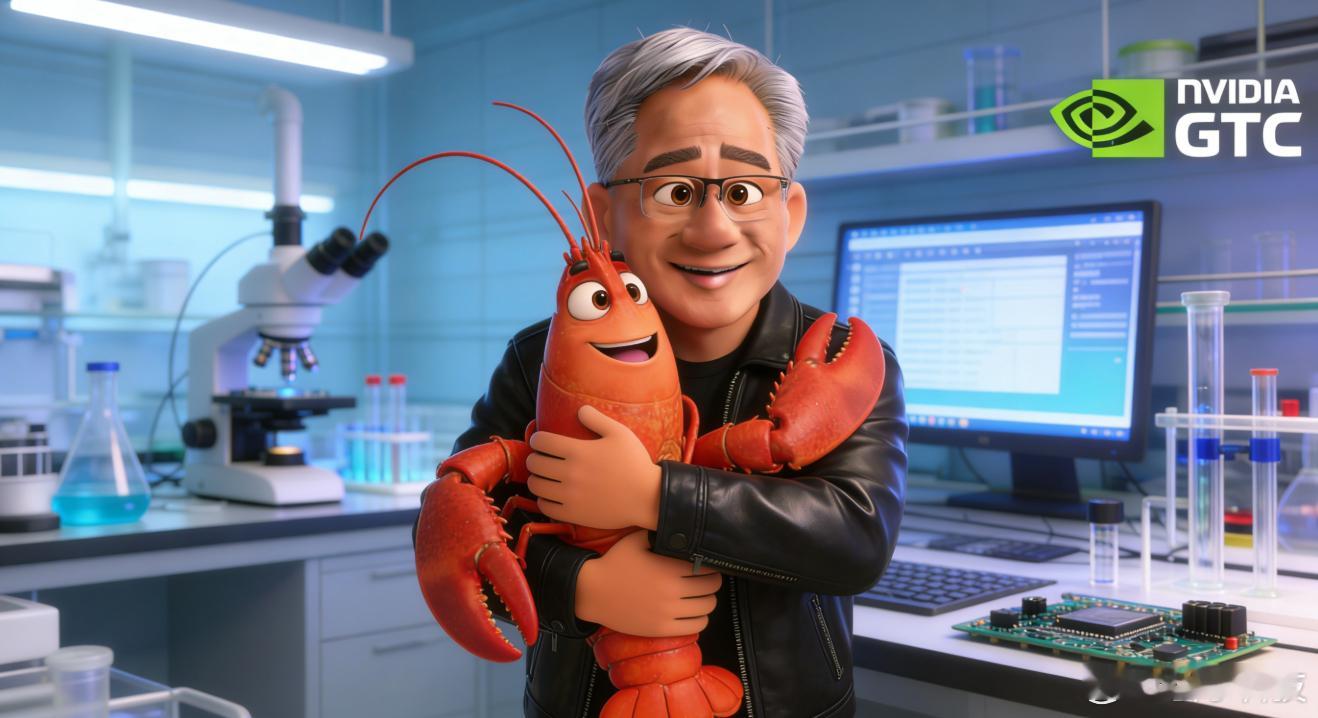 【英伟达自有小龙虾NemoClaw推出，黄仁勋称AI芯片收入将达1万亿美元】英伟