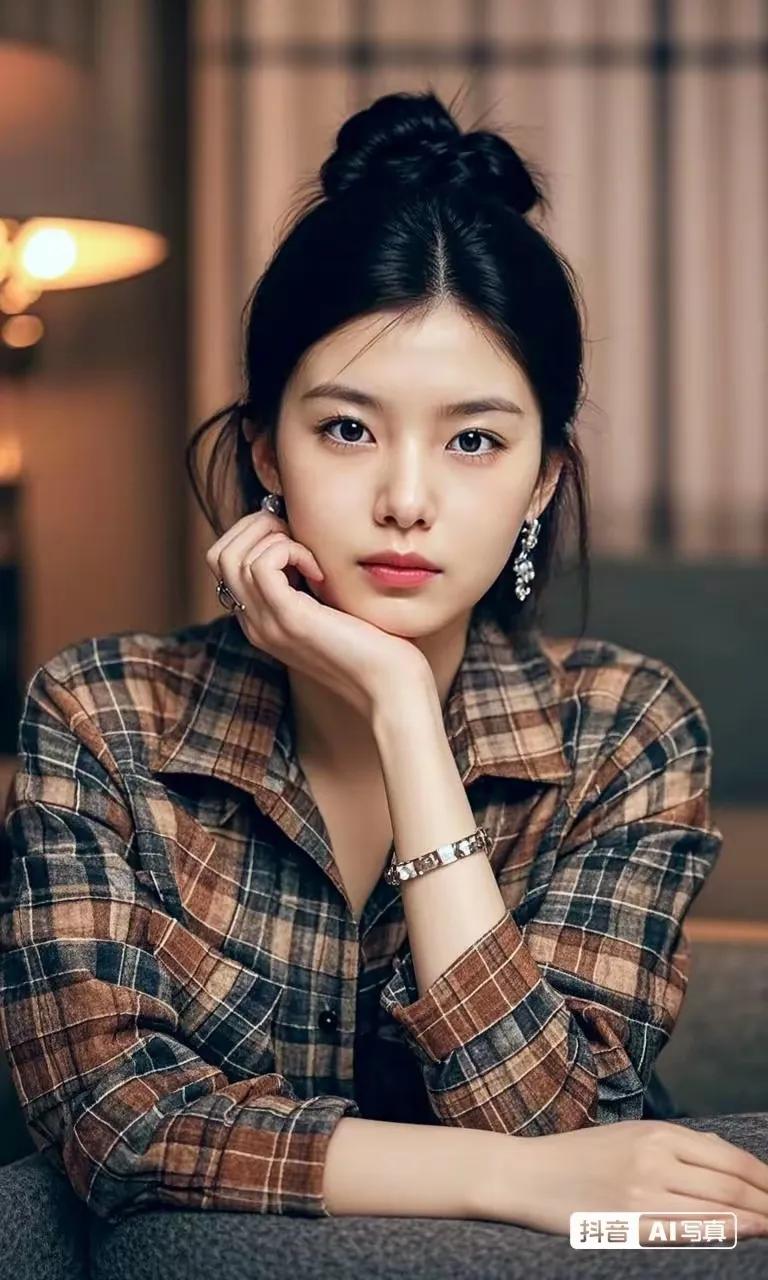 不细心看她的手部形态，真以为她就是翻译官张京。图片中的美女很漂亮，但总觉得哪里