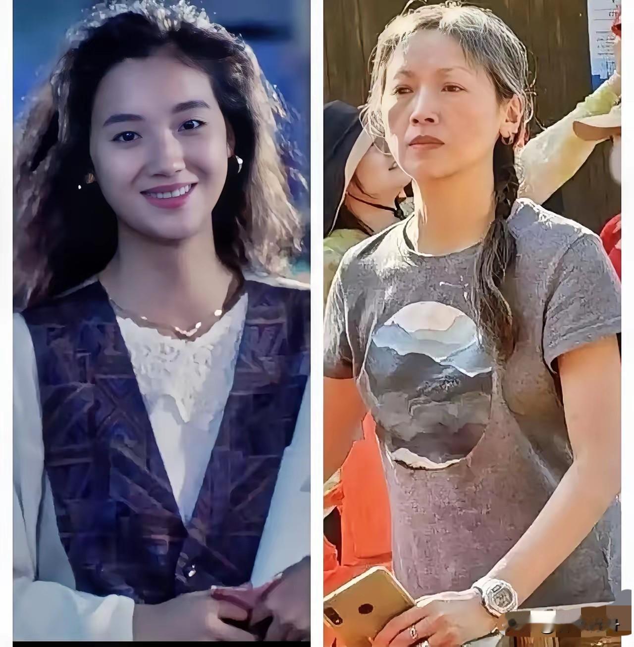 仔细看吴倩莲的长相​越发觉得奇怪​不是因为她变老了，而是因为她56岁了居然只