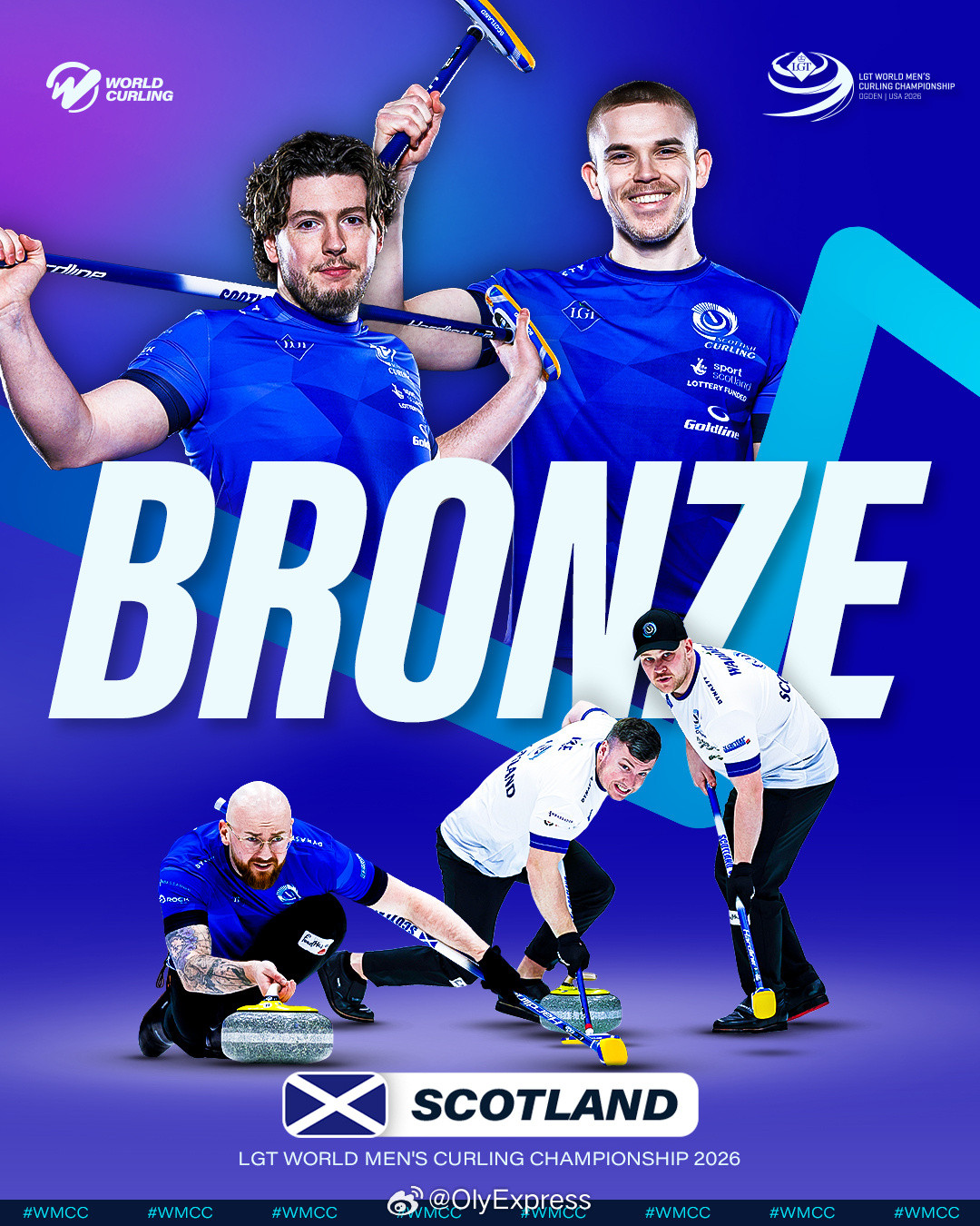 【男子冰壶世锦赛瑞典夺冠中国第七】2026男子冰壶世锦赛4月4日美国奥格登，