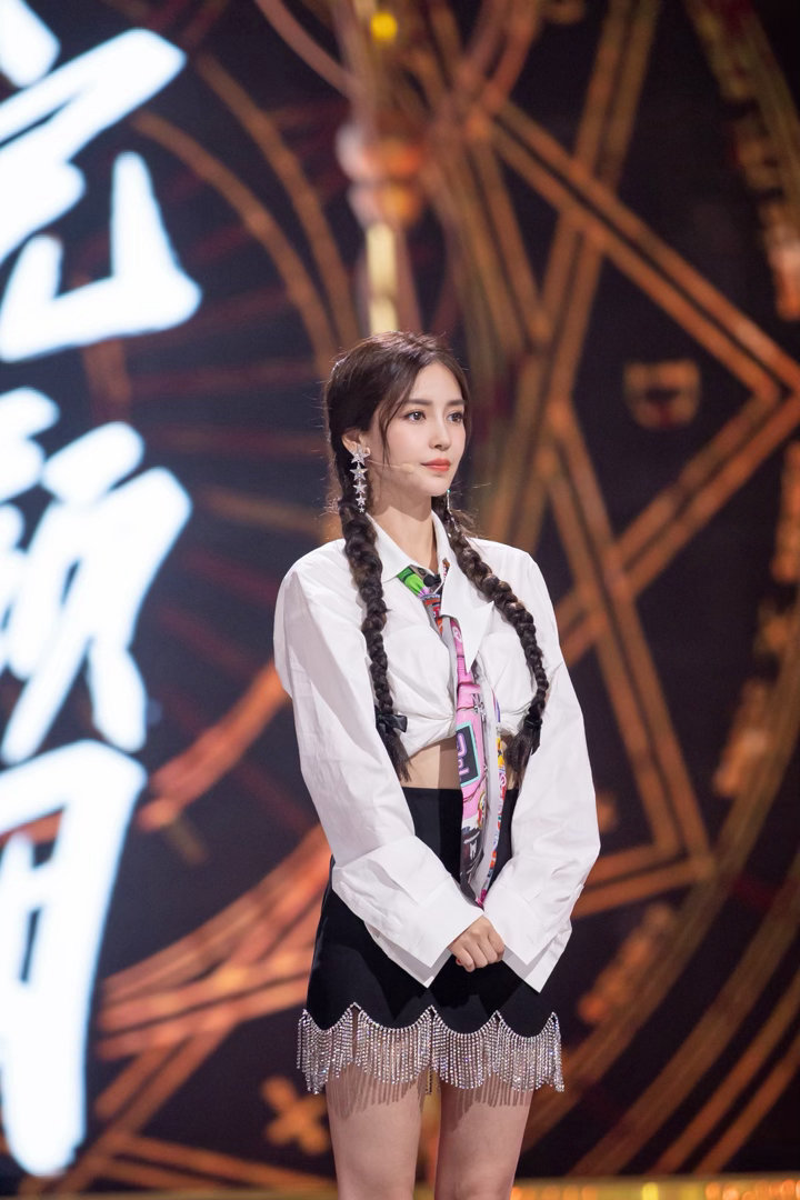 angelababy杨颖双麻花辫解锁元气舞台🥁