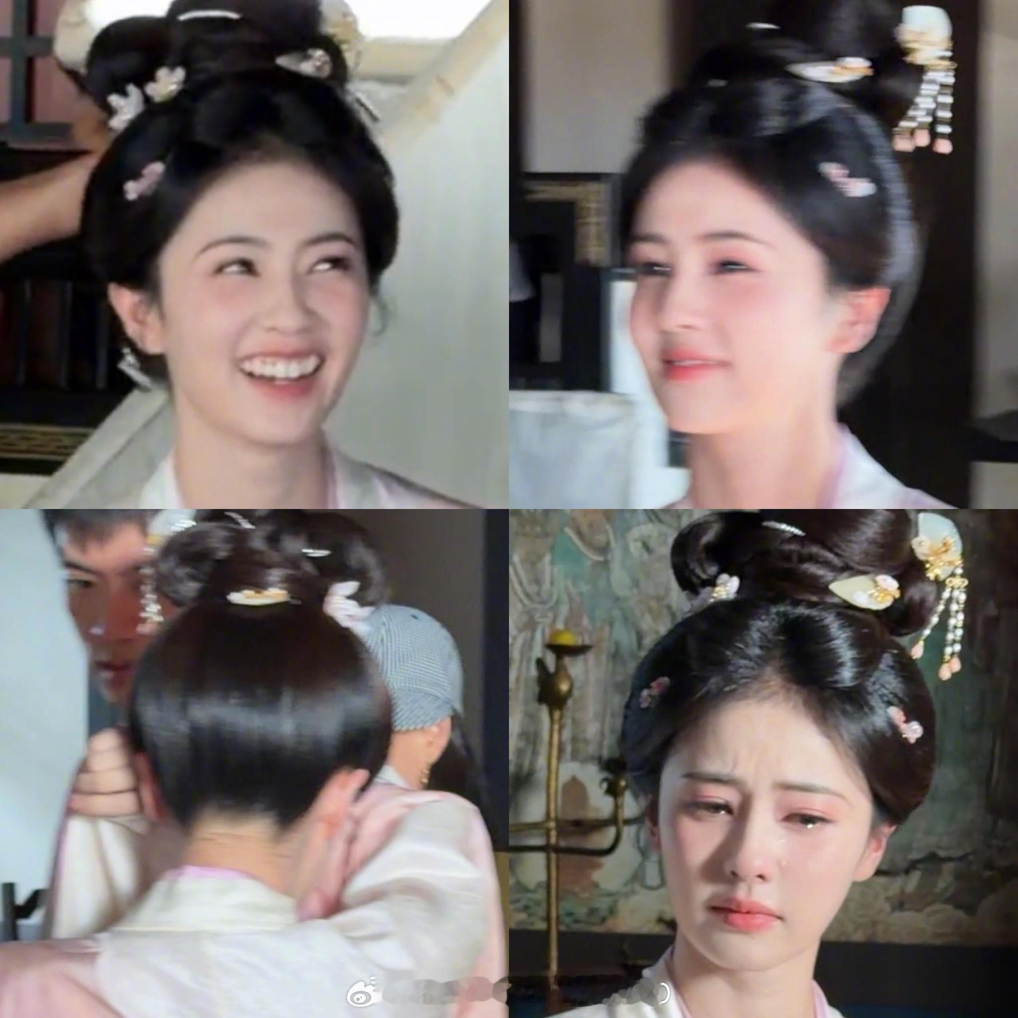 白鹿杀青本来很开心，结果跟芬导对上眼神忍不住哭了，好萌的鹿儿！！​​