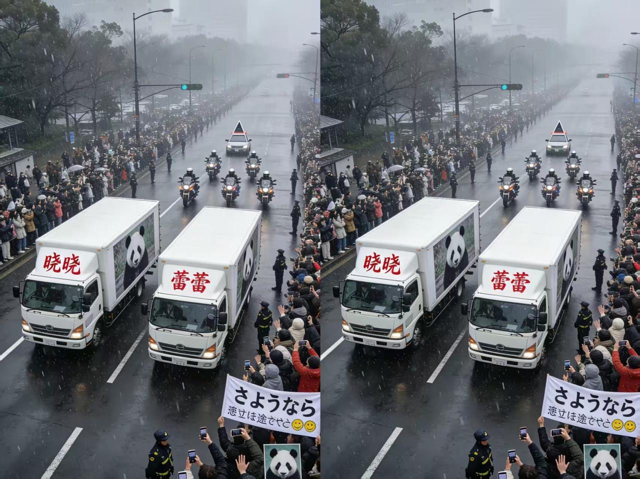 泪目！旅日大熊猫晓晓蕾蕾终于启程回家，这对4岁龙凤胎是留日最后一对熊猫宝贝，自