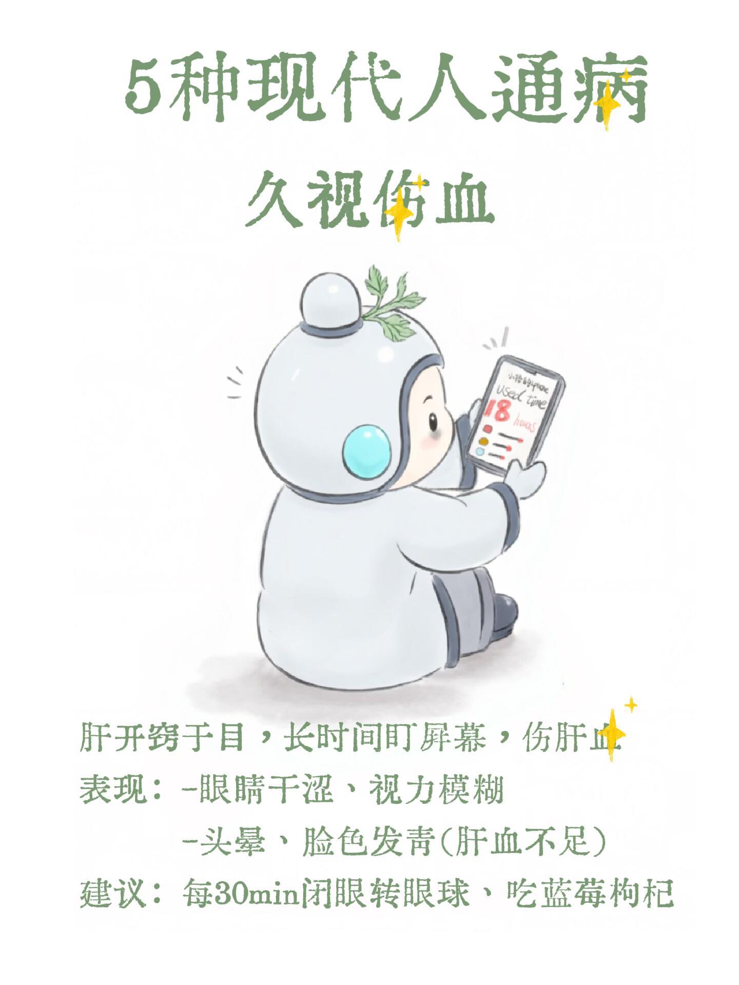 黄帝内经：5种现代人的通疒！🌼五劳，出自中醫經典《黄帝内经》，指五种长期过度