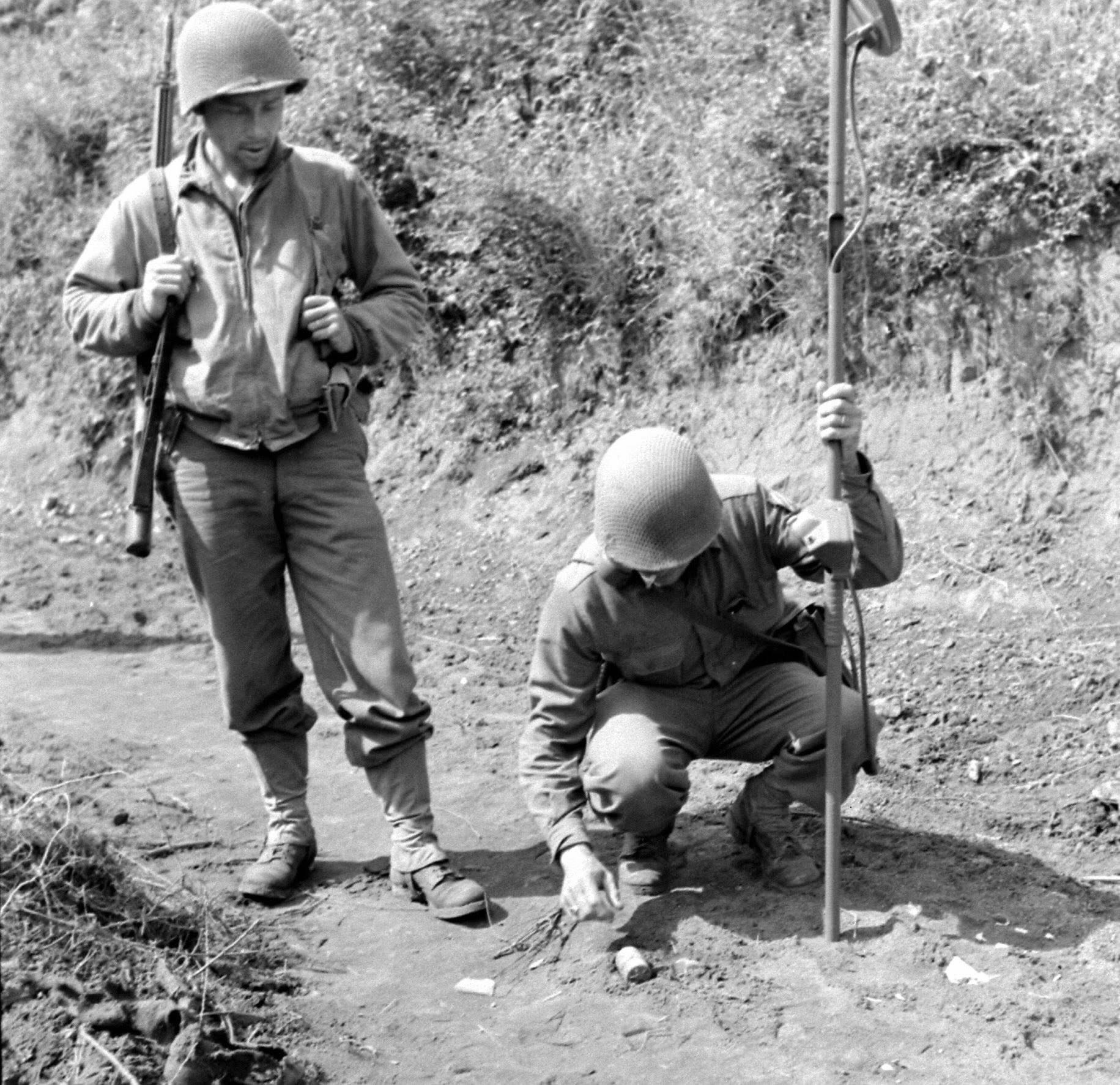 1944年5月。意大利安齐奥前线的地雷和陷阱​​​