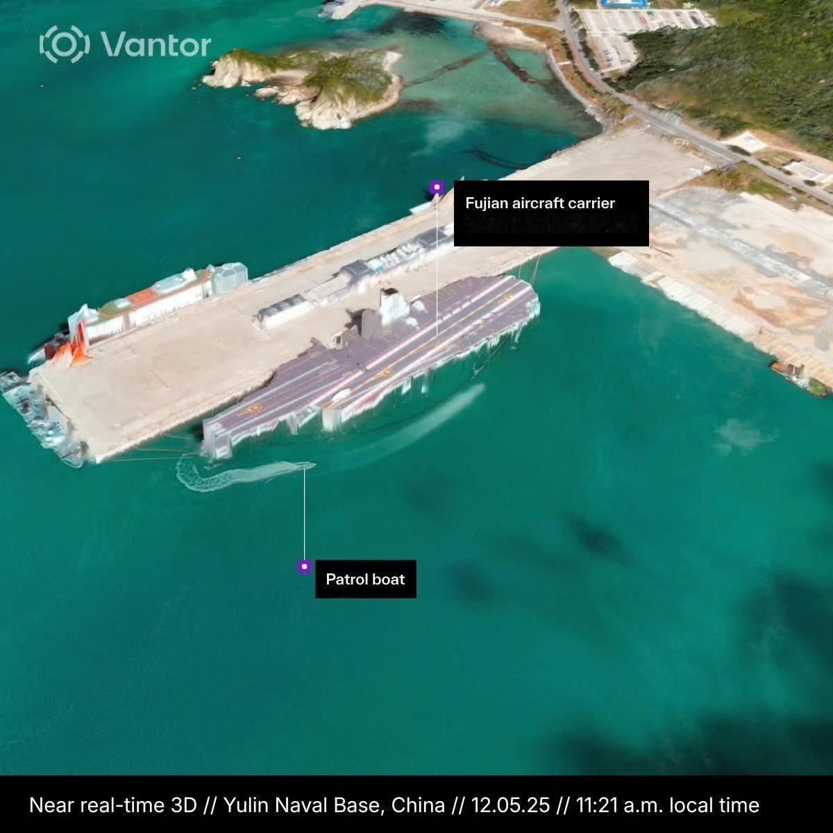 这个Vantor公司发布了12月5日福建舰在港的卫星图片Vantor公司是原美