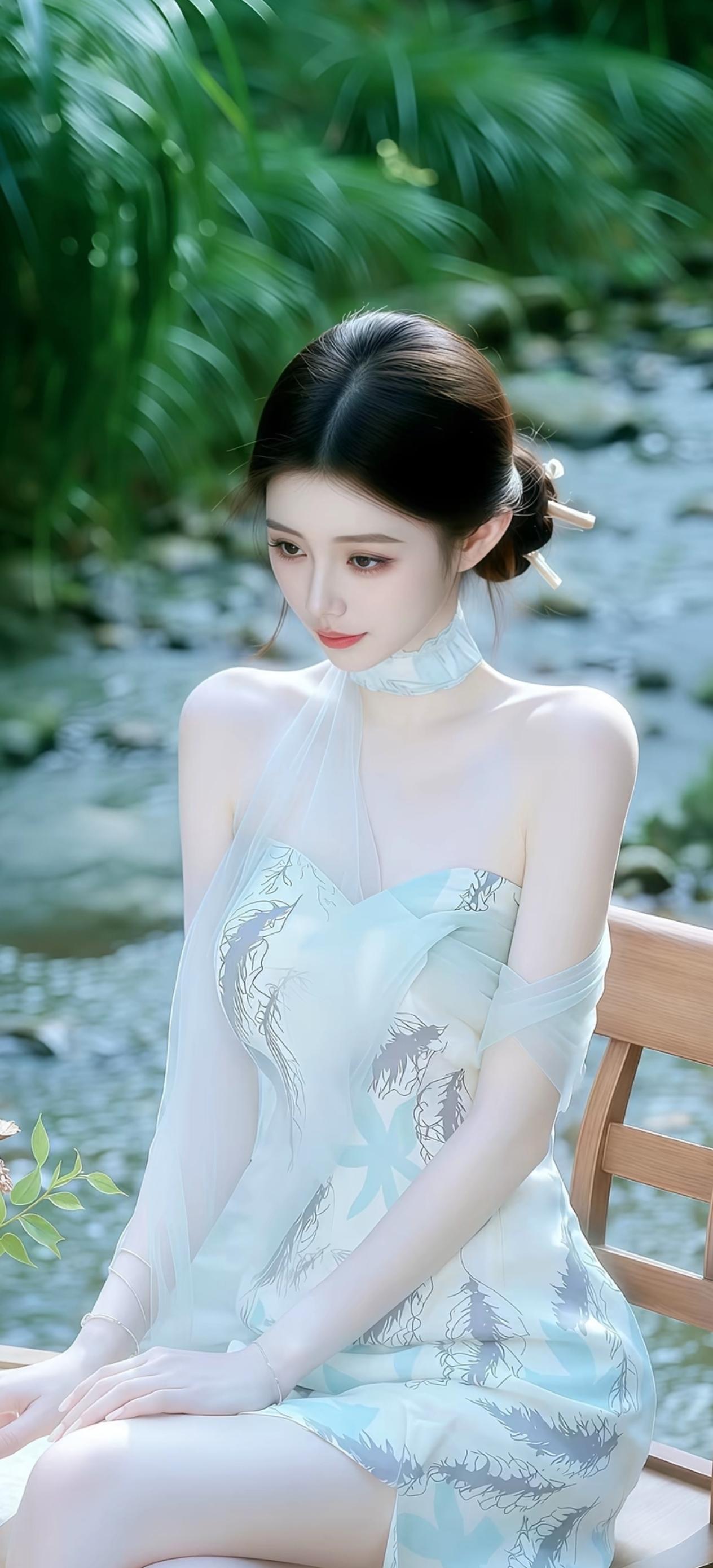 独倚栏杆春意浓，风流态度自不同。回眸已觉花失色，举袖犹闻香满空。软语娇音莺百