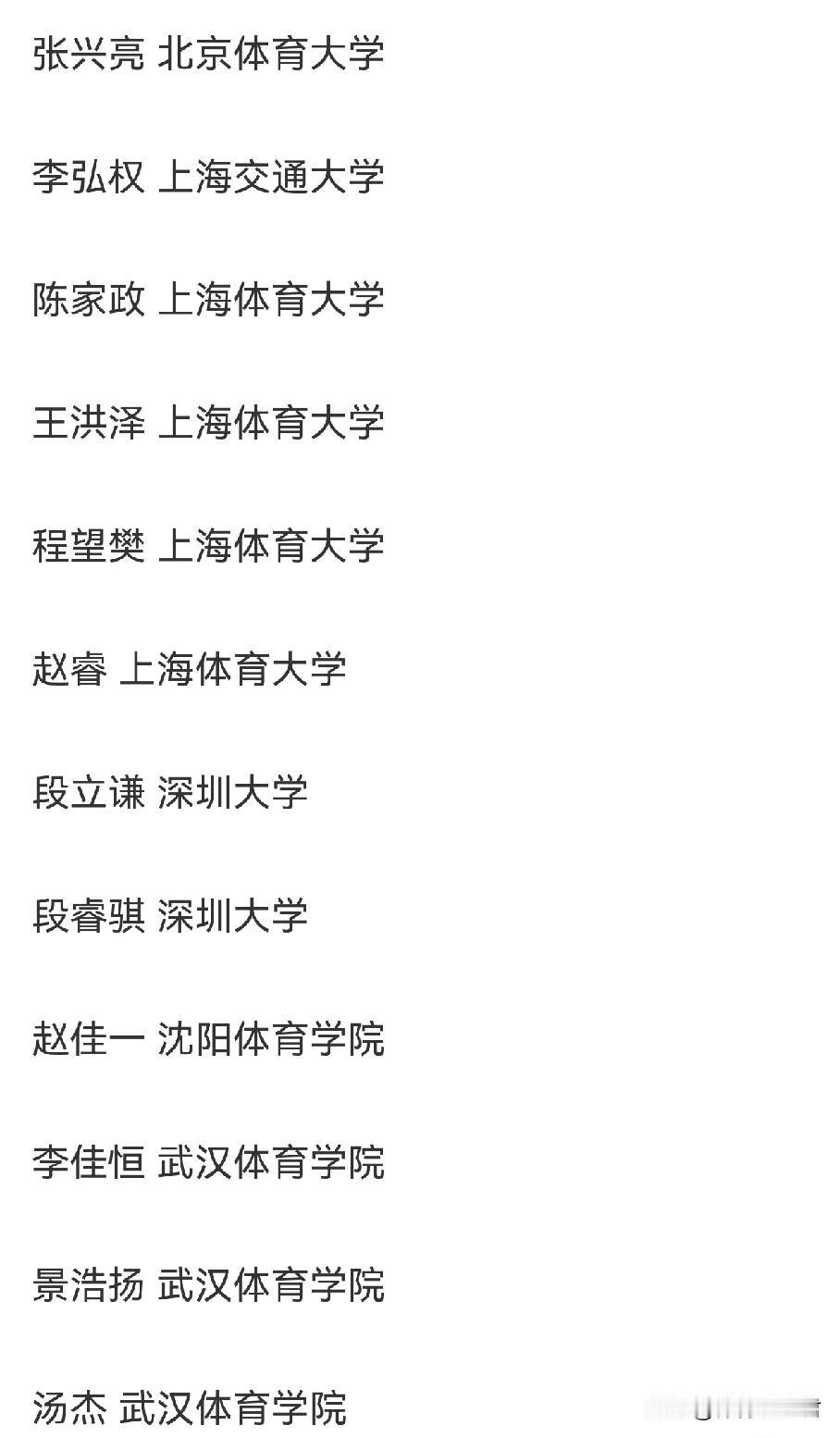 朱芳雨言出必行！今天早上，体育总局科教司公示2026年优秀运动员本科保送拟推荐