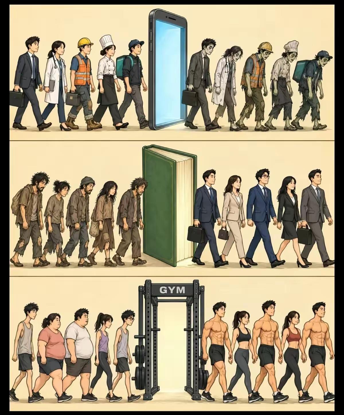 总结起来就是：多读书，多锻炼！