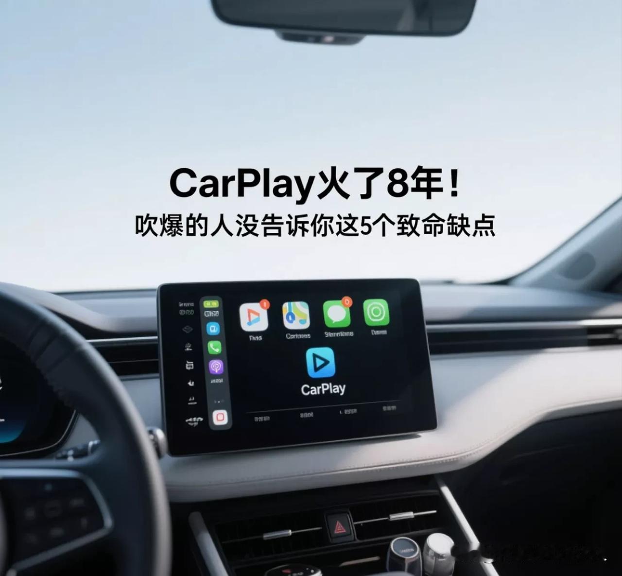 CarPlay火了8年！吹爆的人没告诉你这5个致命缺点2025年新车发布会