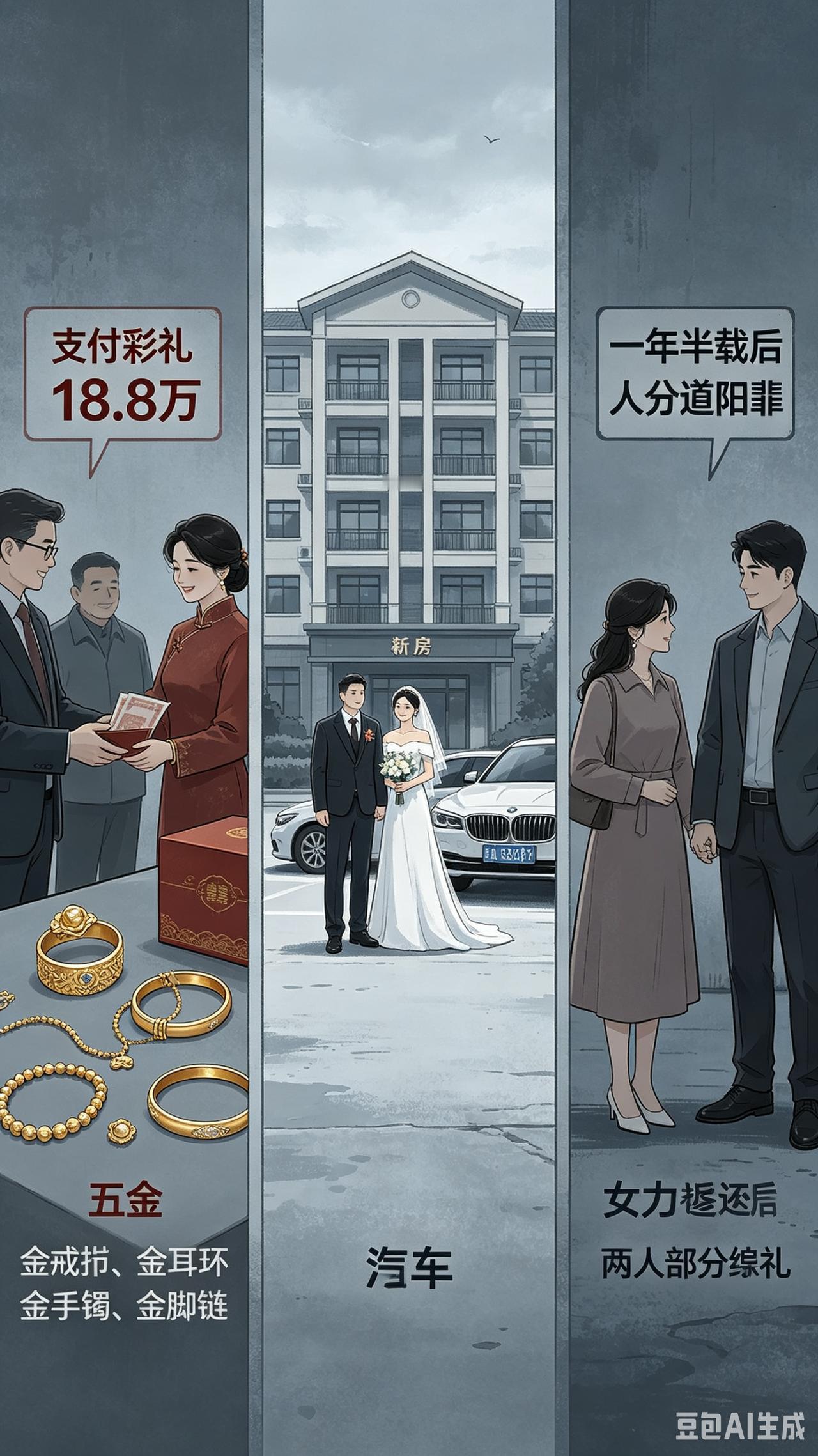 我们村里有户人家，父母在外面打工，省吃俭用给儿子买了一套房子，又给儿子娶了媳妇，